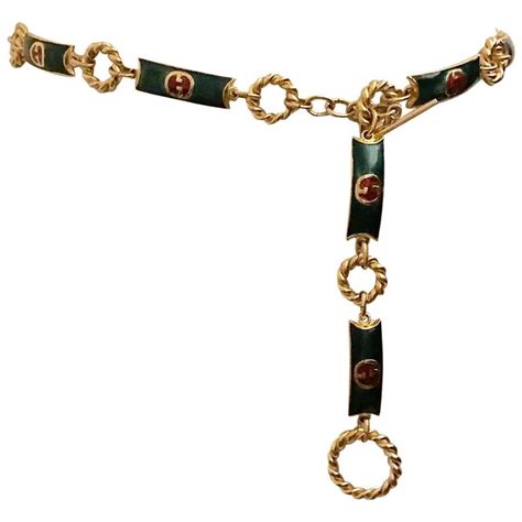 gucci enamel belt necklace|authentic gucci necklace.